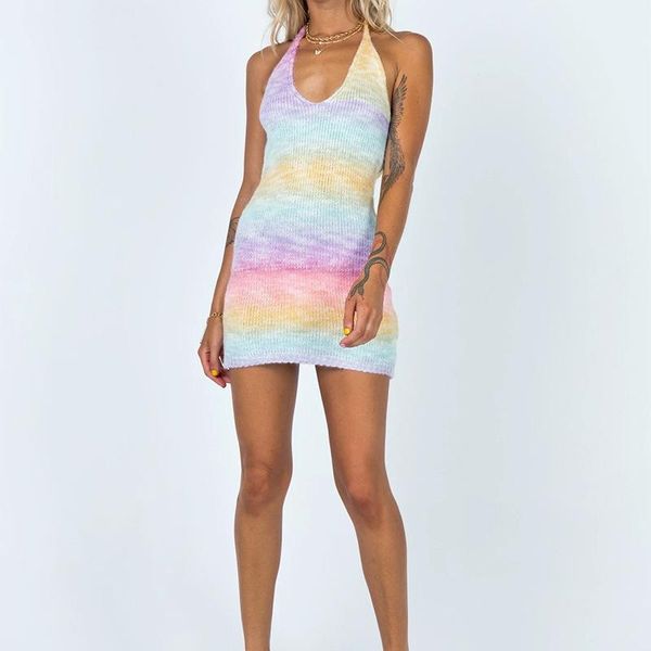 casual dresses women bandage halter knitted dress rainbow color v-neck slim fit short female summer skinny s-xl, Black;gray
casual dresses women bandage halter knitted dress rainbow color v-neck slim fit short female summer skinny s-xl, Black;gray