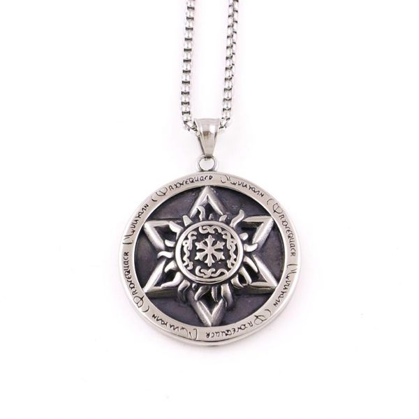 pendant necklaces necklace for women men hexagram pattern sigils special rune religious charm amulet stainless steel drop, Silver
pendant necklaces necklace for women men hexagram pattern sigils special rune religious charm amulet stainless steel drop, Silver