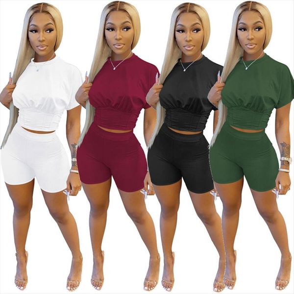summer short sleeve slim women tracksuits crop and shorts tracksuit sporty jogger suit two pieces set active outfits, Gray
summer short sleeve slim women tracksuits crop and shorts tracksuit sporty jogger suit two pieces set active outfits, Gray
