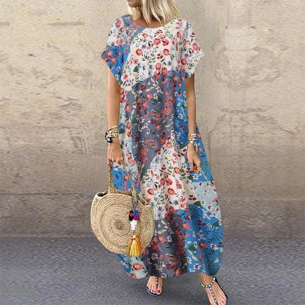 casual dresses women's short sleeved printed dress, street bohemian style, loose, summer, 2021, Black;gray
casual dresses women's short sleeved printed dress, street bohemian style, loose, summer, 2021, Black;gray