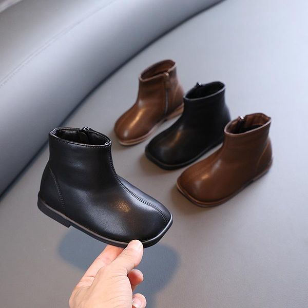 boots 2021 winter for children girls ankle shoes soft-soled baby leather low heels side zipper kids boot wr08153, Black;grey
boots 2021 winter for children girls ankle shoes soft-soled baby leather low heels side zipper kids boot wr08153, Black;grey
