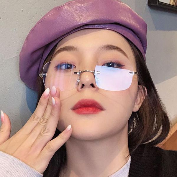 retro sunglasses women fashion rimless sun glasses shades cutting lens ladies frameless eyeglasses, White;black
retro sunglasses women fashion rimless sun glasses shades cutting lens ladies frameless eyeglasses, White;black