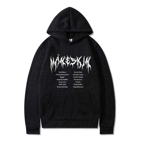 men's hoodies & sweatshirts maneskin sweatshirt italian singer hoodie harajuku men hooded streetwear casual oversize pullovers tracksui, Black
men's hoodies & sweatshirts maneskin sweatshirt italian singer hoodie harajuku men hooded streetwear casual oversize pullovers tracksui, Black