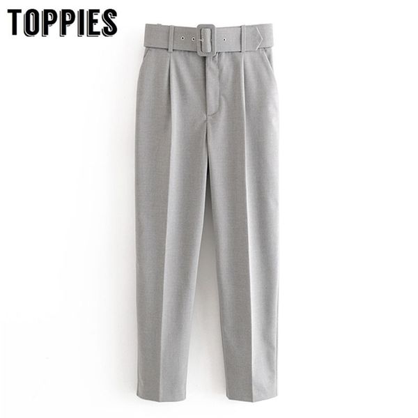 spring summer gray suit pants women high waist harem leisure torusers streetwear 210421, Black;white
spring summer gray suit pants women high waist harem leisure torusers streetwear 210421, Black;white