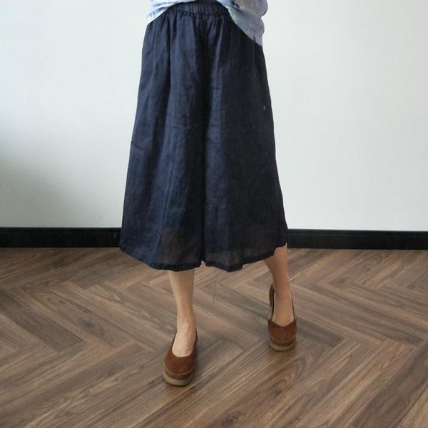 women's pants & capris johnature solid color loose leisure elastic waist knee length wide leg 2021 summer cotton linen comfortable wome, Black;white
women's pants & capris johnature solid color loose leisure elastic waist knee length wide leg 2021 summer cotton linen comfortable wome, Black;white