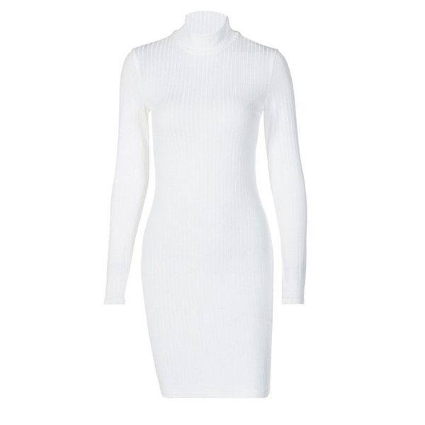 women autumn dress full length regular sleeve turtleneck solid color high waist sheath casual style mini dresses, Black;gray
women autumn dress full length regular sleeve turtleneck solid color high waist sheath casual style mini dresses, Black;gray