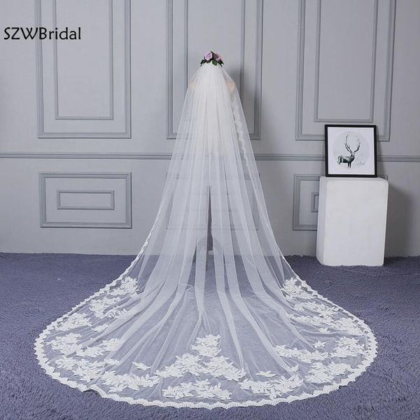 bridal veils arrival ivory appliques lace wedding veil 2021 cathedral casamento welon velo de novia accessories, Black
bridal veils arrival ivory appliques lace wedding veil 2021 cathedral casamento welon velo de novia accessories, Black