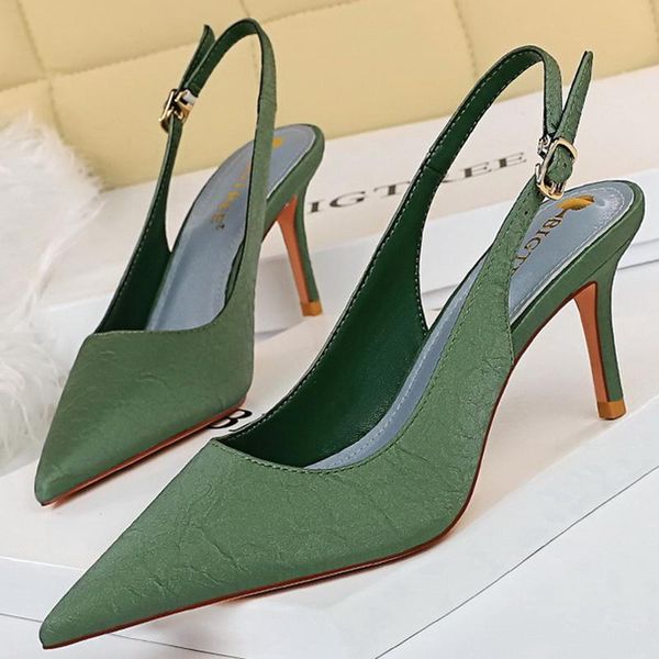 sandals 2021 summer women green beige heels slingback office ladies 7.5cm high party plus size dress bridal shoes, Black
sandals 2021 summer women green beige heels slingback office ladies 7.5cm high party plus size dress bridal shoes, Black
