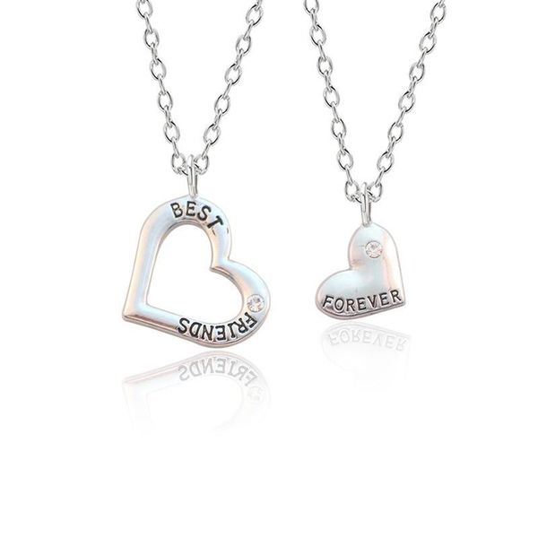 pendant necklaces simple friends good two letters heart-shaped stitching couple necklace clavicle chain, Silver
pendant necklaces simple friends good two letters heart-shaped stitching couple necklace clavicle chain, Silver