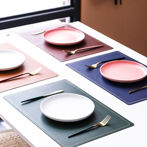 mats & pads nordic leather placemat waterproof table mat insulation heat resistant place kitchen decoration dinner pad
mats & pads nordic leather placemat waterproof table mat insulation heat resistant place kitchen decoration dinner pad