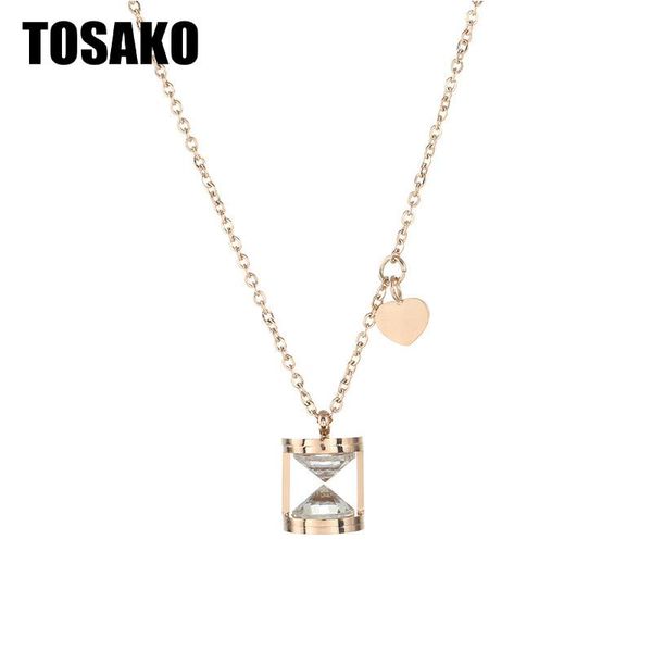 pendant necklaces tosako stainless steel sweater chain titanium necklace zircon heart hourglass 2021 trend jewelry, Silver
pendant necklaces tosako stainless steel sweater chain titanium necklace zircon heart hourglass 2021 trend jewelry, Silver