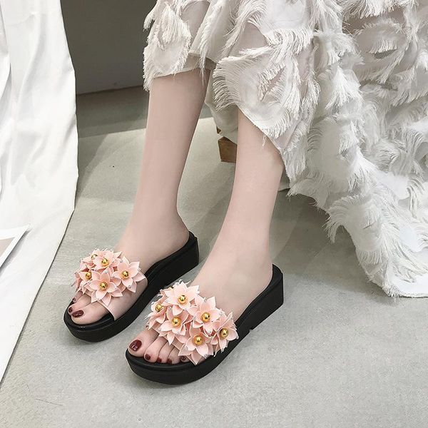 slippers leisure sweet summer flat slides women flower mixed colors open toe outside ladies shoes, Black
slippers leisure sweet summer flat slides women flower mixed colors open toe outside ladies shoes, Black