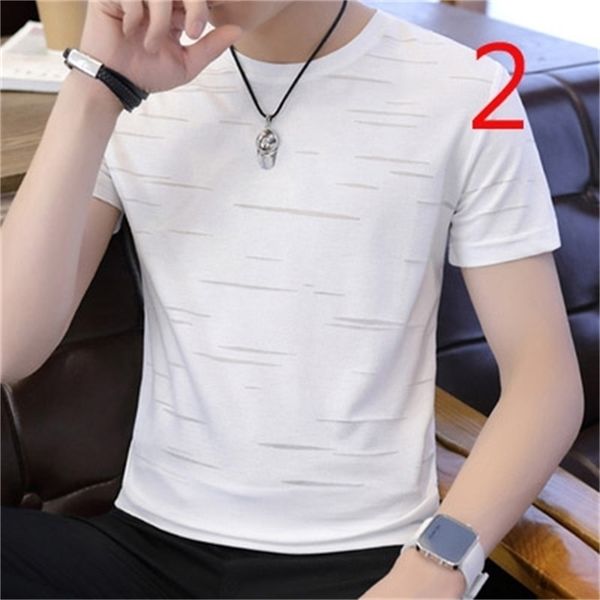 summer loose hip hop trend round neck t-shirt short sleeve tide brand casual 210420, White;black
summer loose hip hop trend round neck t-shirt short sleeve tide brand casual 210420, White;black