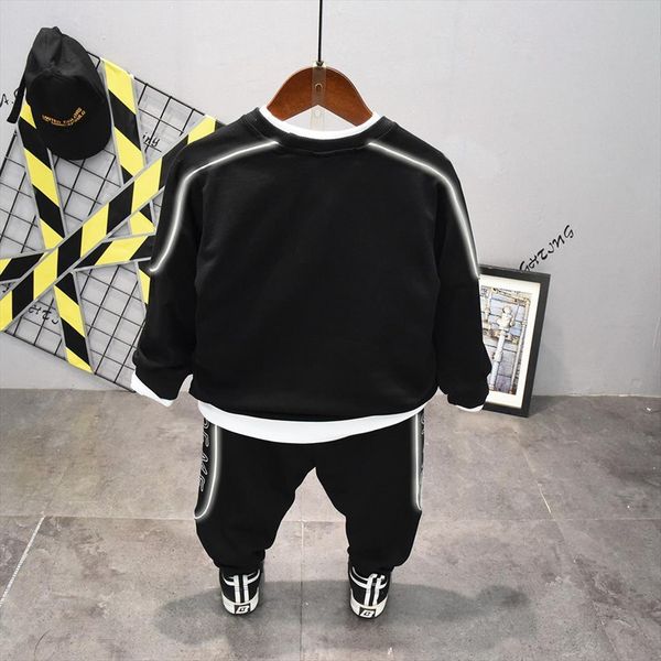 fashion autumn boys sweater cotton t shirt reflective stripe design children sports casual clothing, Blue 
fashion autumn boys sweater cotton t shirt reflective stripe design children sports casual clothing, Blue