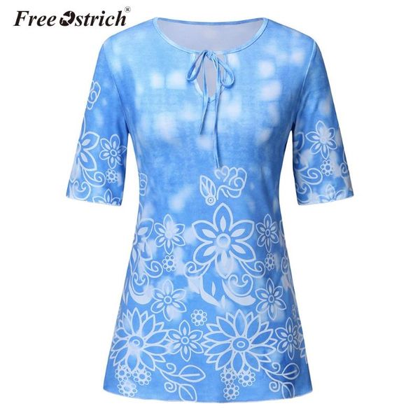 ostrich women summer printed o-neck blouses loose short sleeve shirts and lace up padding tunic n30 women's &, White
ostrich women summer printed o-neck blouses loose short sleeve shirts and lace up padding tunic n30 women's &, White