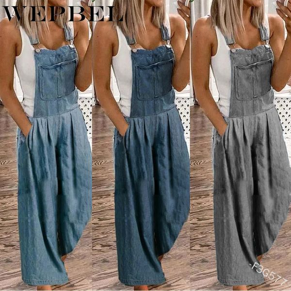 mandylandy women denim overalls streetwear loose pocket jumpsuits bf style vintage wide leg jeans rompers, Blue
mandylandy women denim overalls streetwear loose pocket jumpsuits bf style vintage wide leg jeans rompers, Blue