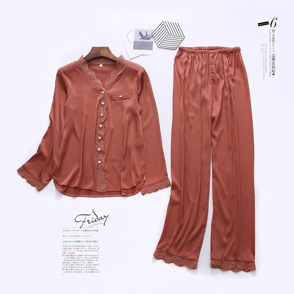 women's sleepwear lapel pajamas suit women 2pcs sleep set satin v-neck home wear spring summer novelty intimate lingerie 3rst, Black;red
women's sleepwear lapel pajamas suit women 2pcs sleep set satin v-neck home wear spring summer novelty intimate lingerie 3rst, Black;red