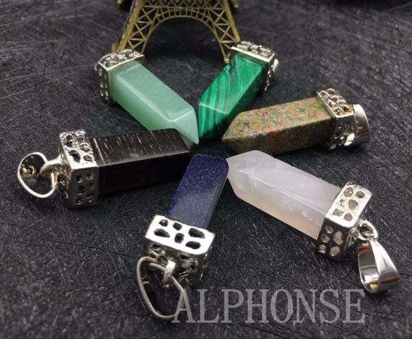 pendant necklaces europe and the united states simple design sweater necklace natural crystal square chain, Silver
pendant necklaces europe and the united states simple design sweater necklace natural crystal square chain, Silver