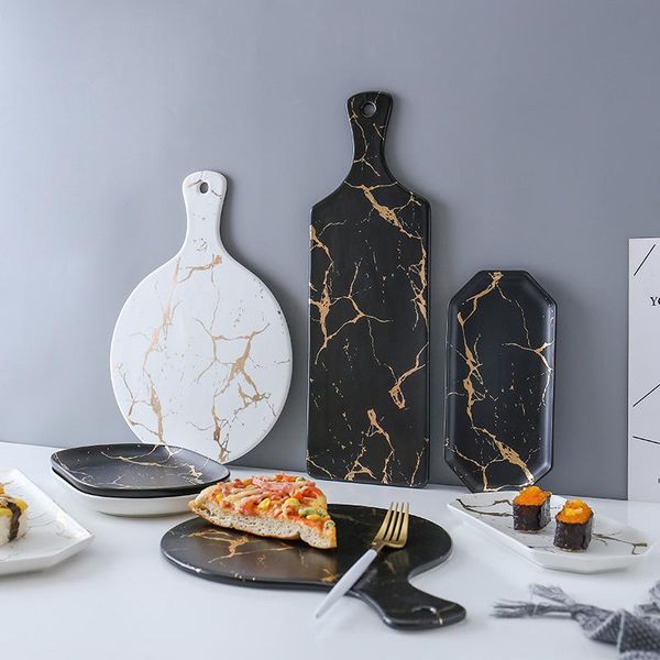 dishes & plates creative marble stripe large rectangle and round ceramic pizza plate cookware porcelain sushi tableware wholesale
dishes & plates creative marble stripe large rectangle and round ceramic pizza plate cookware porcelain sushi tableware wholesale
