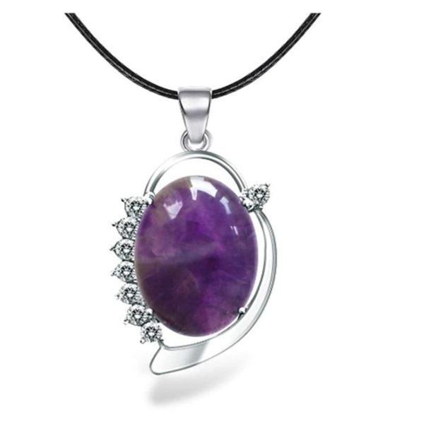 trendy silver plated oval shape amethysts stone pendant link chain necklace rose pink quartz jewelry necklaces
trendy silver plated oval shape amethysts stone pendant link chain necklace rose pink quartz jewelry necklaces
