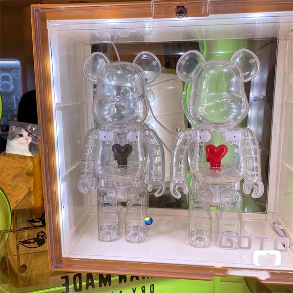 the bearbrick collectable emotionally unavailable transparent red black heart toy collectors art figures model work decoration toys gift 400
the bearbrick collectable emotionally unavailable transparent red black heart toy collectors art figures model work decoration toys gift 400