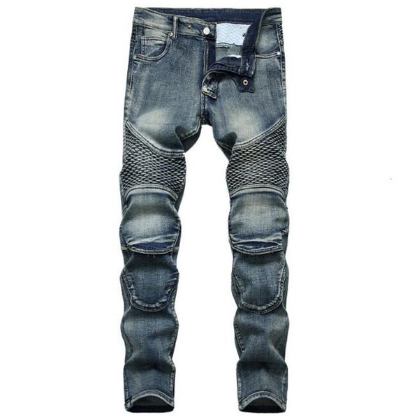 men's jeans men's casual jeans, hip-hop tight high-quality motorcycle straight pants, Blue
men's jeans men's casual jeans, hip-hop tight high-quality motorcycle straight pants, Blue