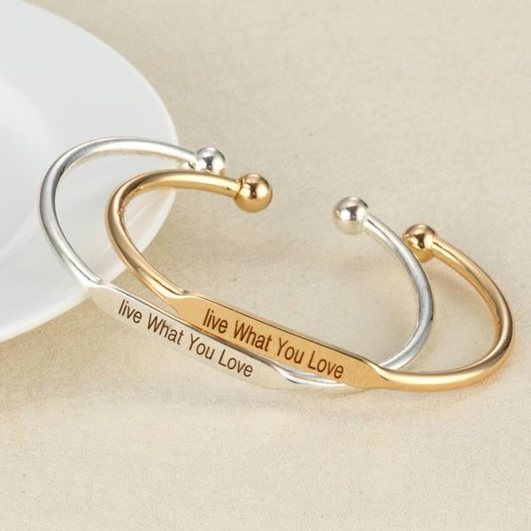 bangle 10pcs/lot engraved live what you love positive inspirational quote mantra for women, Black
bangle 10pcs/lot engraved live what you love positive inspirational quote mantra for women, Black