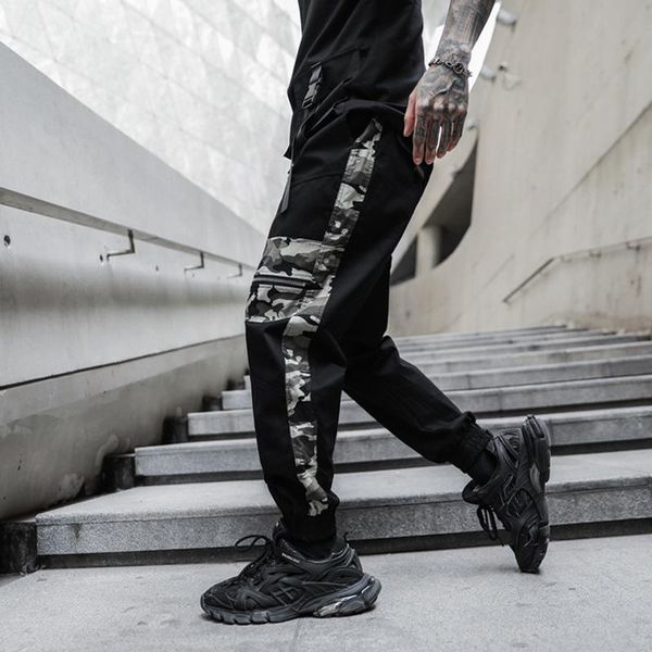 men's pants cargo harajuku pant men hip hop streetwear camouflage patchwork mens joggers casual japanese style xn27, Black
men's pants cargo harajuku pant men hip hop streetwear camouflage patchwork mens joggers casual japanese style xn27, Black