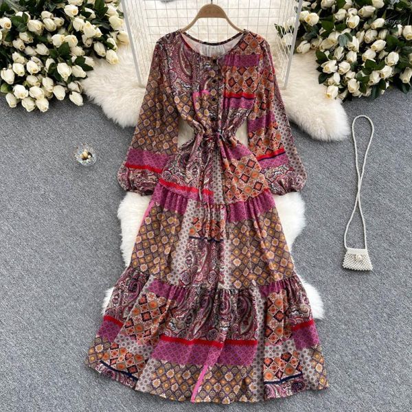 casual dresses b397 women fashion bohemian korean autumn retro floral print chiffon dress long sleeve clothes vestido de mujer, Black;gray
casual dresses b397 women fashion bohemian korean autumn retro floral print chiffon dress long sleeve clothes vestido de mujer, Black;gray