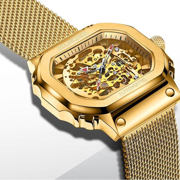 wristwatches binger miyota 8n24 movement automatic watch men gold skeleton mechanical watches wrist waterproof reloj hombre, Slivery;brown
wristwatches binger miyota 8n24 movement automatic watch men gold skeleton mechanical watches wrist waterproof reloj hombre, Slivery;brown