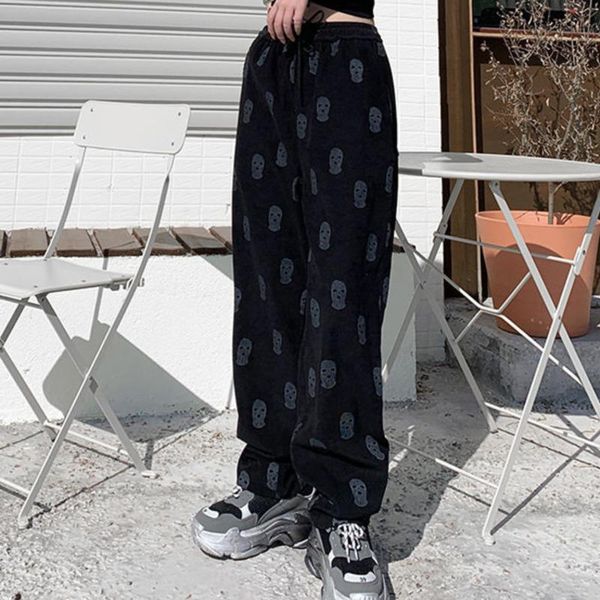 women's pants & capris corduroy spring and summer 2021 thin national tide retro ins casual students loose sports, Black;white
women's pants & capris corduroy spring and summer 2021 thin national tide retro ins casual students loose sports, Black;white