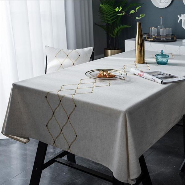 table cloth waterproof modern minimalist american embroidery small fresh geometric tablecloth rectangular coffee 
table cloth waterproof modern minimalist american embroidery small fresh geometric tablecloth rectangular coffee