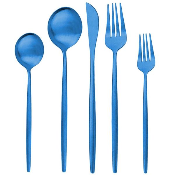 dinnerware sets 30pcs blue cutlery set 304 stainless steel matte kitchen flatware western silverware knife fork spoon
dinnerware sets 30pcs blue cutlery set 304 stainless steel matte kitchen flatware western silverware knife fork spoon