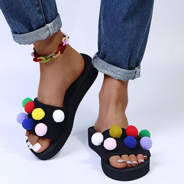 slippers 2021 beauty women's summer fashion beach wear large size candy color one-word sandals and indoor shoes female, Black
slippers 2021 beauty women's summer fashion beach wear large size candy color one-word sandals and indoor shoes female, Black