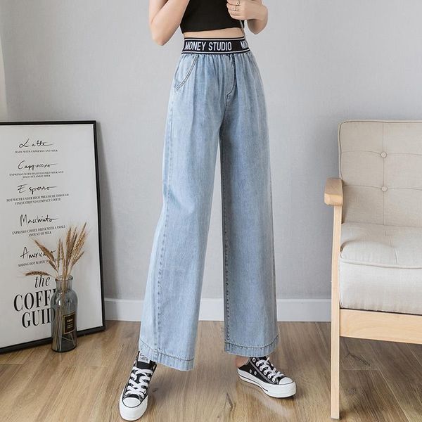 women's jeans summer fashionable boyfriend women high waist loose 90s wide leg pants denim female trousers rock streetwear, Blue
women's jeans summer fashionable boyfriend women high waist loose 90s wide leg pants denim female trousers rock streetwear, Blue
