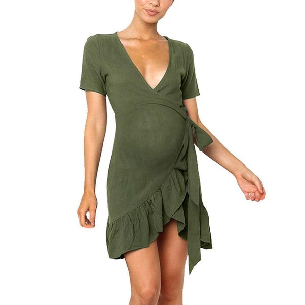 maternity dresses sagace women fashion belt v neck short sleeve ruffle dress nursing pregnancy #42, White
maternity dresses sagace women fashion belt v neck short sleeve ruffle dress nursing pregnancy #42, White