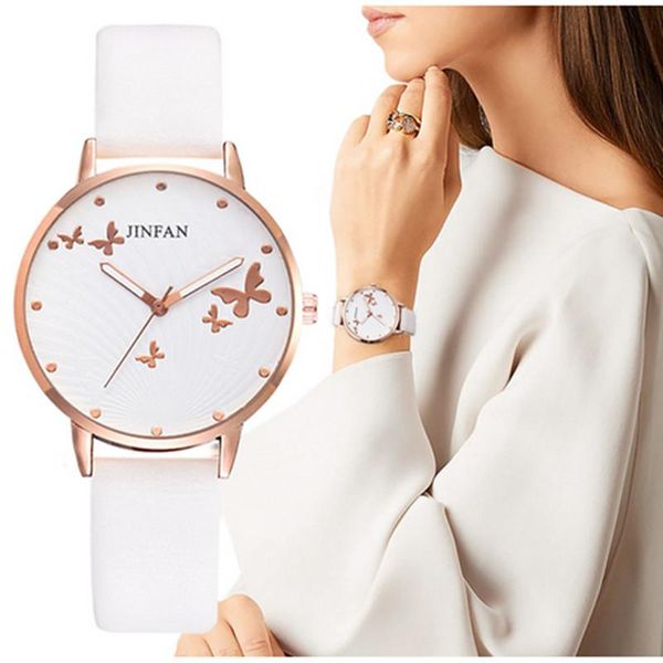 wristwatches 2021simple female dress classical design printed butterfly luxury women fashion watches ladies quartz leather watch, Slivery;brown
wristwatches 2021simple female dress classical design printed butterfly luxury women fashion watches ladies quartz leather watch, Slivery;brown