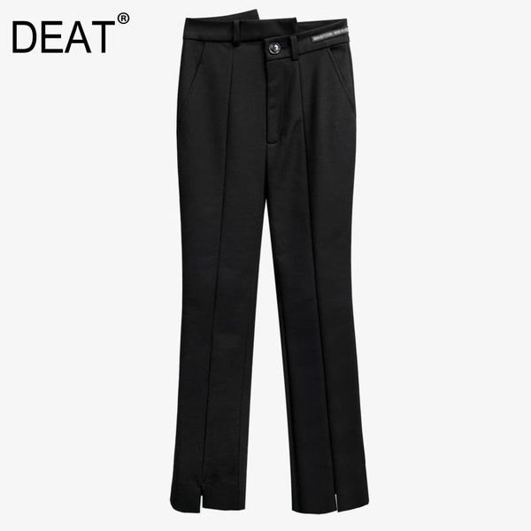 autumn and winter fashion casual black slim irregular patchwork high waist buttom trousers long pants women sf750 women's & capris, Black;white
autumn and winter fashion casual black slim irregular patchwork high waist buttom trousers long pants women sf750 women's & capris, Black;white