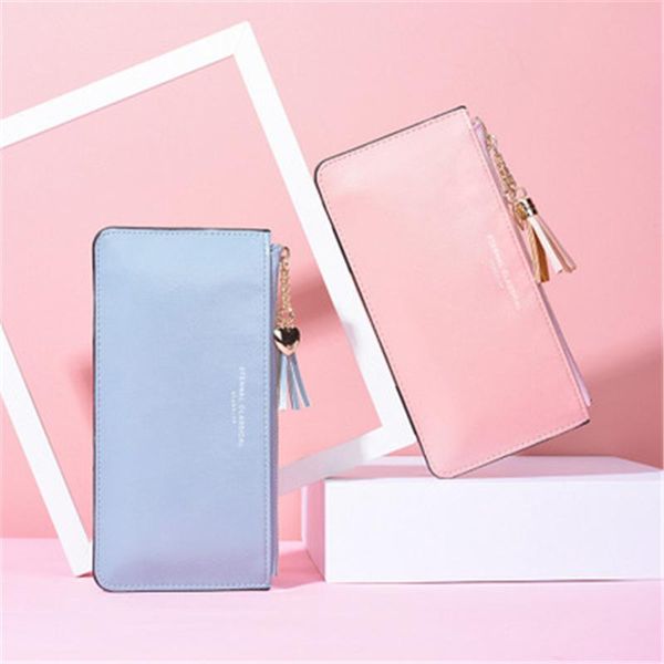 wallets 2021 tassel wallet ladies long cute leather zipper women clutch cartera mujer, Red;black
wallets 2021 tassel wallet ladies long cute leather zipper women clutch cartera mujer, Red;black