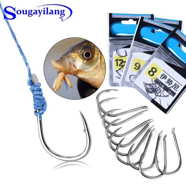 sougayilang 12pcs fishing hooks high carbon steel single hook jip barbed carp sea tackle accessories
sougayilang 12pcs fishing hooks high carbon steel single hook jip barbed carp sea tackle accessories