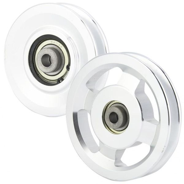 universal diameter 90/115mm aluminium alloy bearing pulley wheel cable gym equipment part for climbing camping accessories
universal diameter 90/115mm aluminium alloy bearing pulley wheel cable gym equipment part for climbing camping accessories