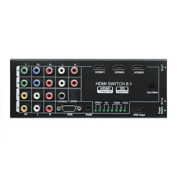 audio cables & connectors multi-functional switch splitter converter extractor with 8 inputs to 1 output optical / coaxial
audio cables & connectors multi-functional switch splitter converter extractor with 8 inputs to 1 output optical / coaxial