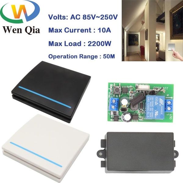 smart home control wenqia 86 wall panel 433mhz wireless remote cotnrol switch ac 110v 220v 10amp 2200w controller for lamp bulb light rf
smart home control wenqia 86 wall panel 433mhz wireless remote cotnrol switch ac 110v 220v 10amp 2200w controller for lamp bulb light rf