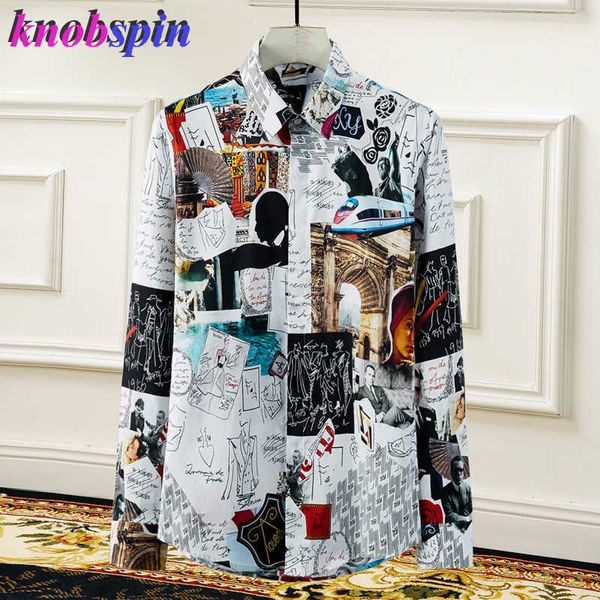 plus size 4xl graffiti poster print shirt men brand long sleeve slim camisas masculina casual business male pure cotton shirts 210708, White;black
plus size 4xl graffiti poster print shirt men brand long sleeve slim camisas masculina casual business male pure cotton shirts 210708, White;black