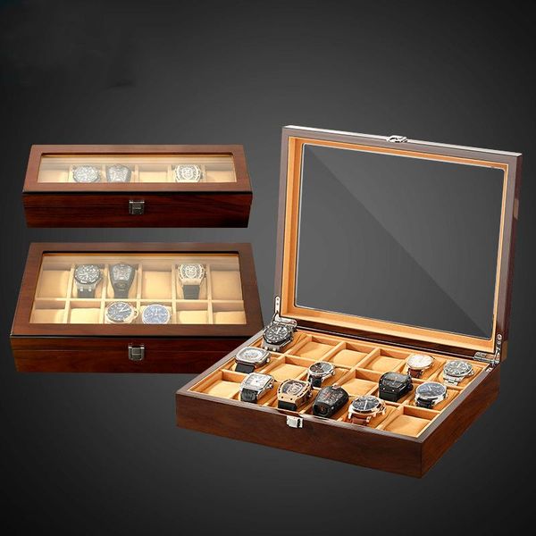 watch boxes & cases 3 6 12 18 slots big black packaging organizer brown for men women mechanical watches storage jewellery case box, Black;blue
watch boxes & cases 3 6 12 18 slots big black packaging organizer brown for men women mechanical watches storage jewellery case box, Black;blue