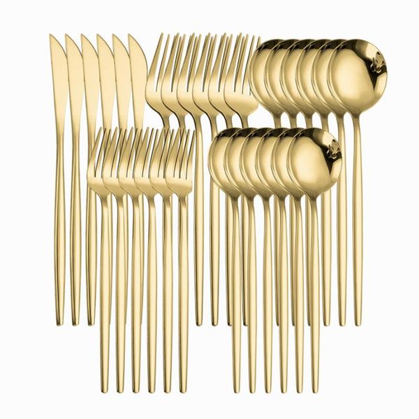flatware sets 30 pcs mirror gold stainless steel complete dinner set portable fork spoom kinfe tableware kids cutlery kitchen
flatware sets 30 pcs mirror gold stainless steel complete dinner set portable fork spoom kinfe tableware kids cutlery kitchen