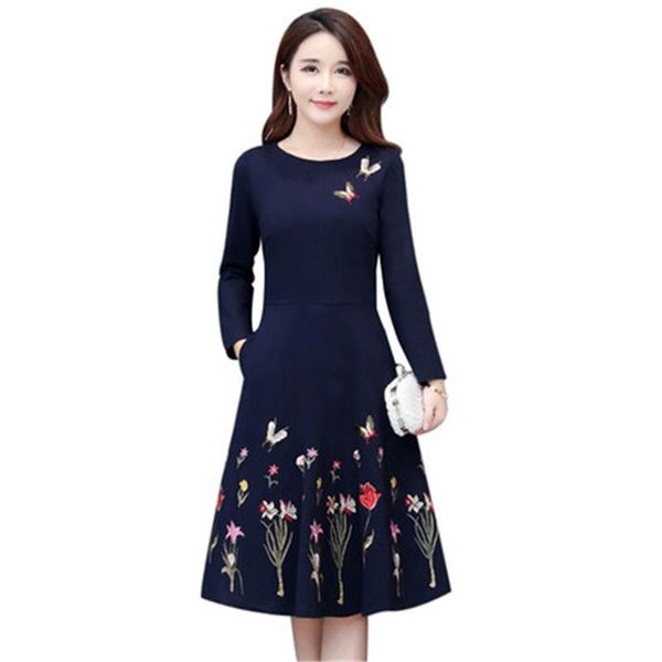 casual dresses women elegant a-line dress plus size 2021 spring vintage printing fashion temperament o-neck long sleeve party vestidos, Black;gray
casual dresses women elegant a-line dress plus size 2021 spring vintage printing fashion temperament o-neck long sleeve party vestidos, Black;gray