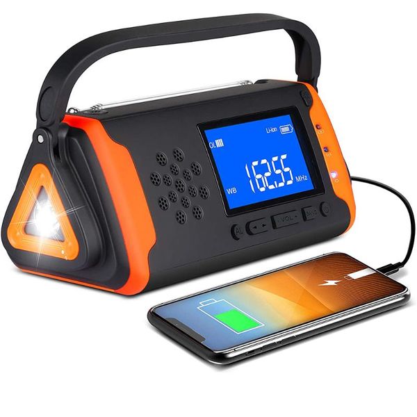 emergency weather crank radio 4000mah portable solar powered hand alert aux music play sos alarm
emergency weather crank radio 4000mah portable solar powered hand alert aux music play sos alarm