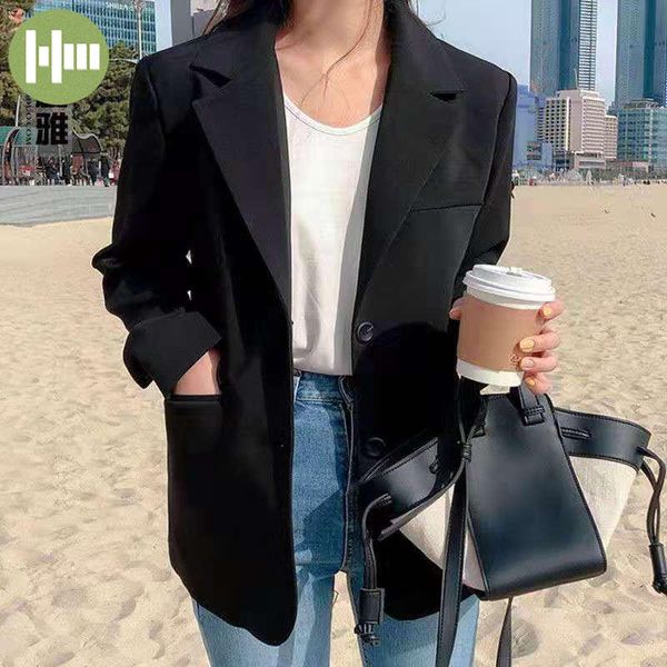 women's suits & blazers women spring-autumn all-match long sleeve casual single breasted korean style comfortable student notched offic, White;black
women's suits & blazers women spring-autumn all-match long sleeve casual single breasted korean style comfortable student notched offic, White;black