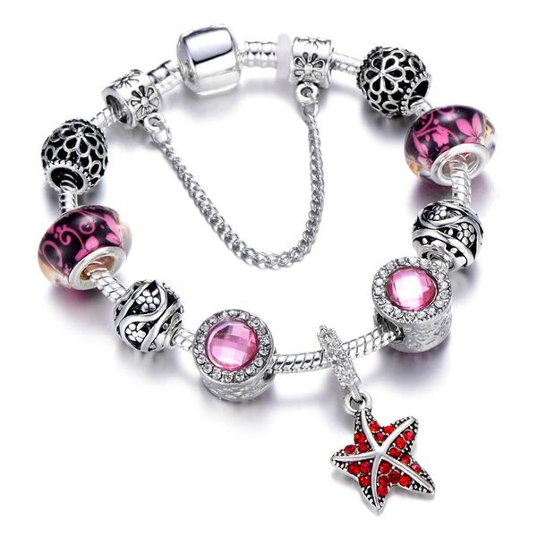 charm bracelets crystal star beads bracelets&bangles for women silver color snake chain brand female jewelry, Golden;silver
charm bracelets crystal star beads bracelets&bangles for women silver color snake chain brand female jewelry, Golden;silver
